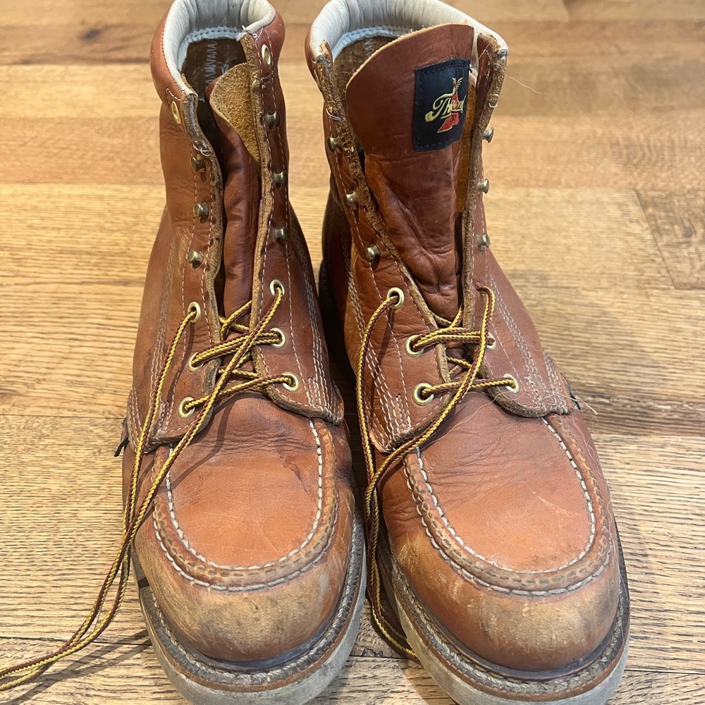 Men's Brown Leather Thorogood Work Boots